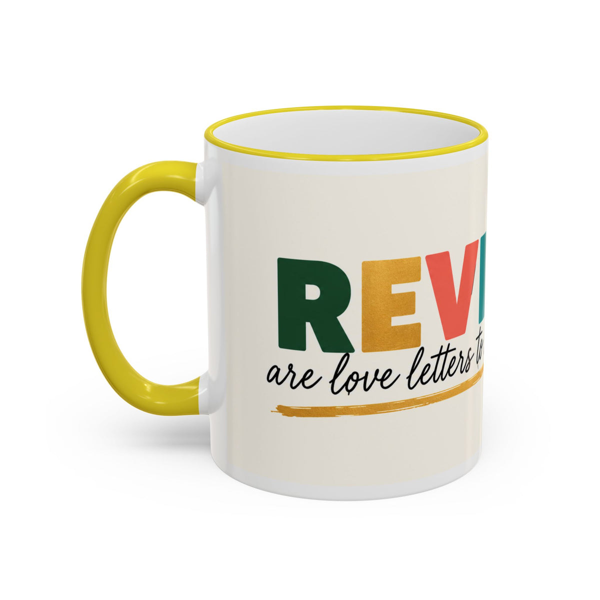 Reviews Are Love Letters to Small Businesses Mug — Entrepreneur Gift, Small Business Owner Coffee Cup