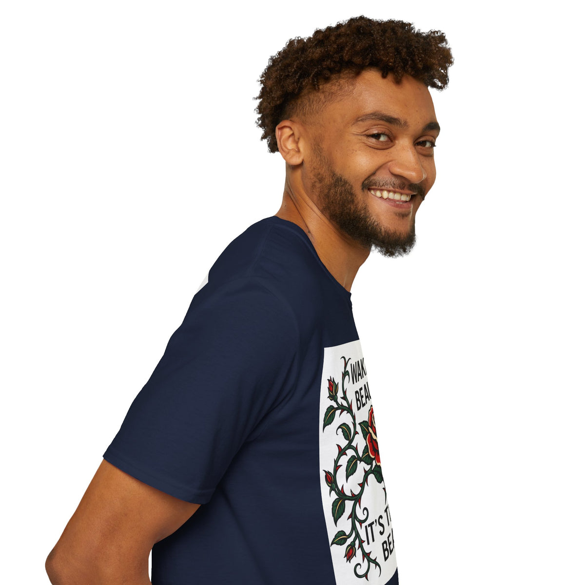 Wake Up Beauty, It’s Time to Beast Tee — Rose & Thorn Graphic Shirt