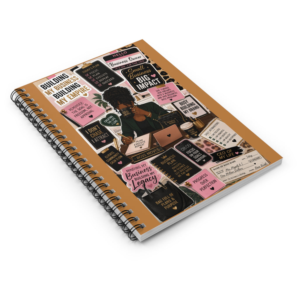 Business Planner Notebook | Entrepreneur Journal | Motivational Spiral Notebook