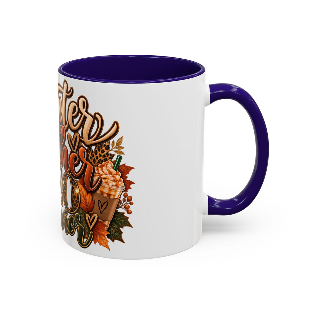 Sweater Weather & CEO Behavior Mug – Fall Pumpkin Latte Seasonal Coffee Cup (11oz/15oz)