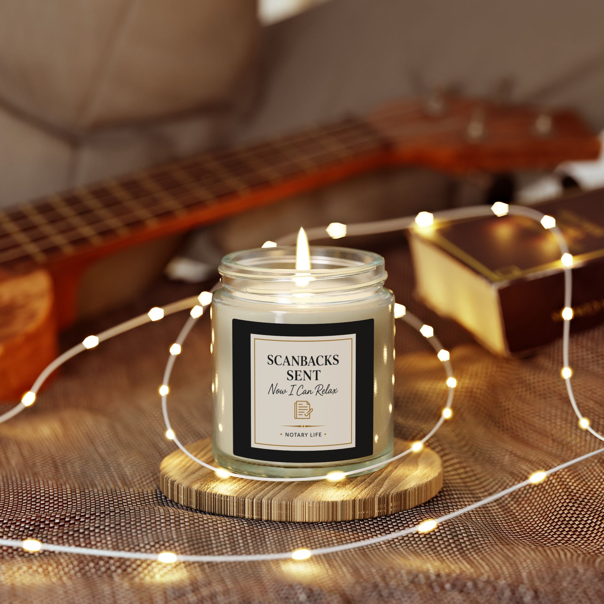 Scanbacks Sent. Now I Can Relax. | Notary Life Scented Candle Coconut Apricot Wax(4oz & 9oz)