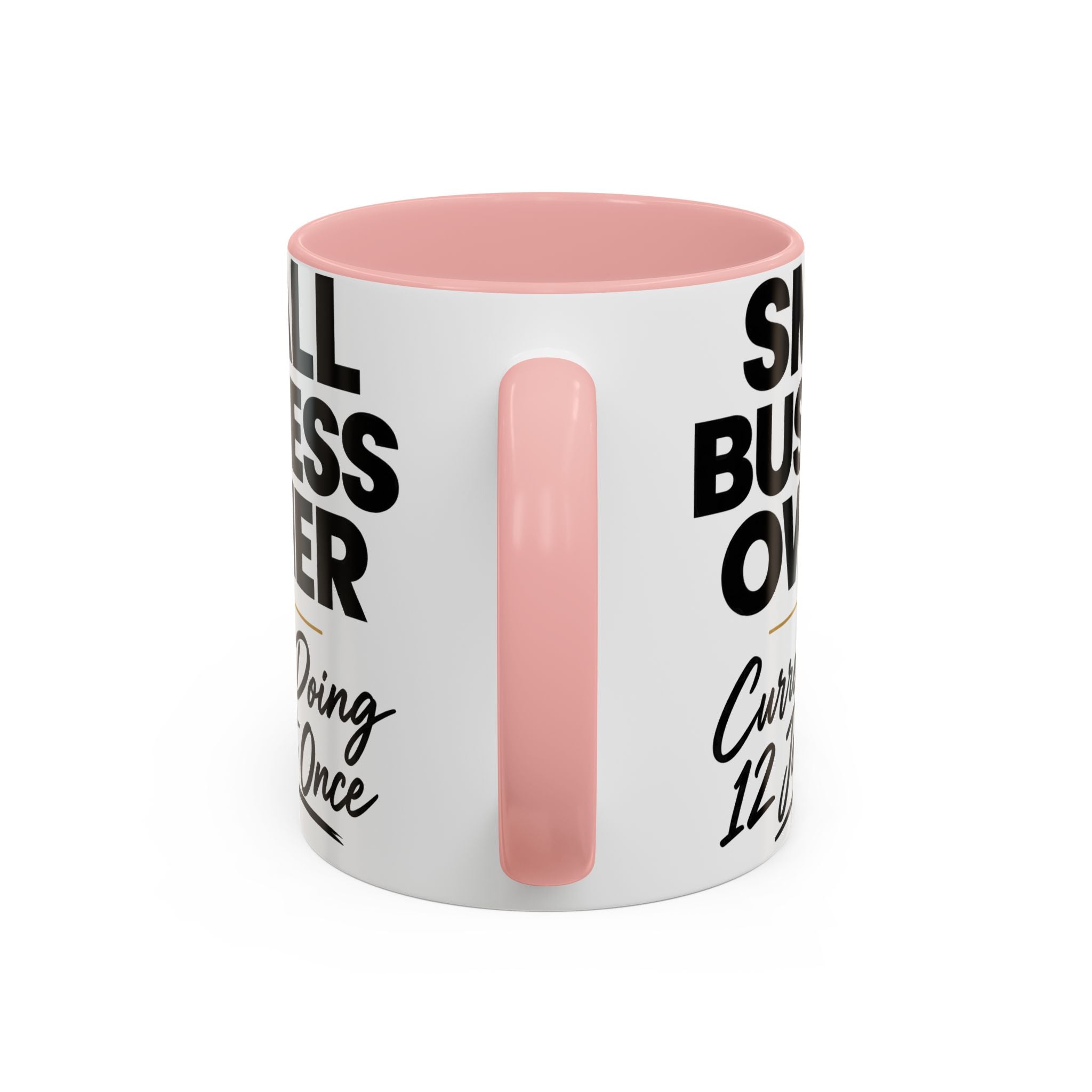Small Business Owner Mug | “Currently Doing 12 Jobs at Once” Funny Entrepreneur Coffee Cup