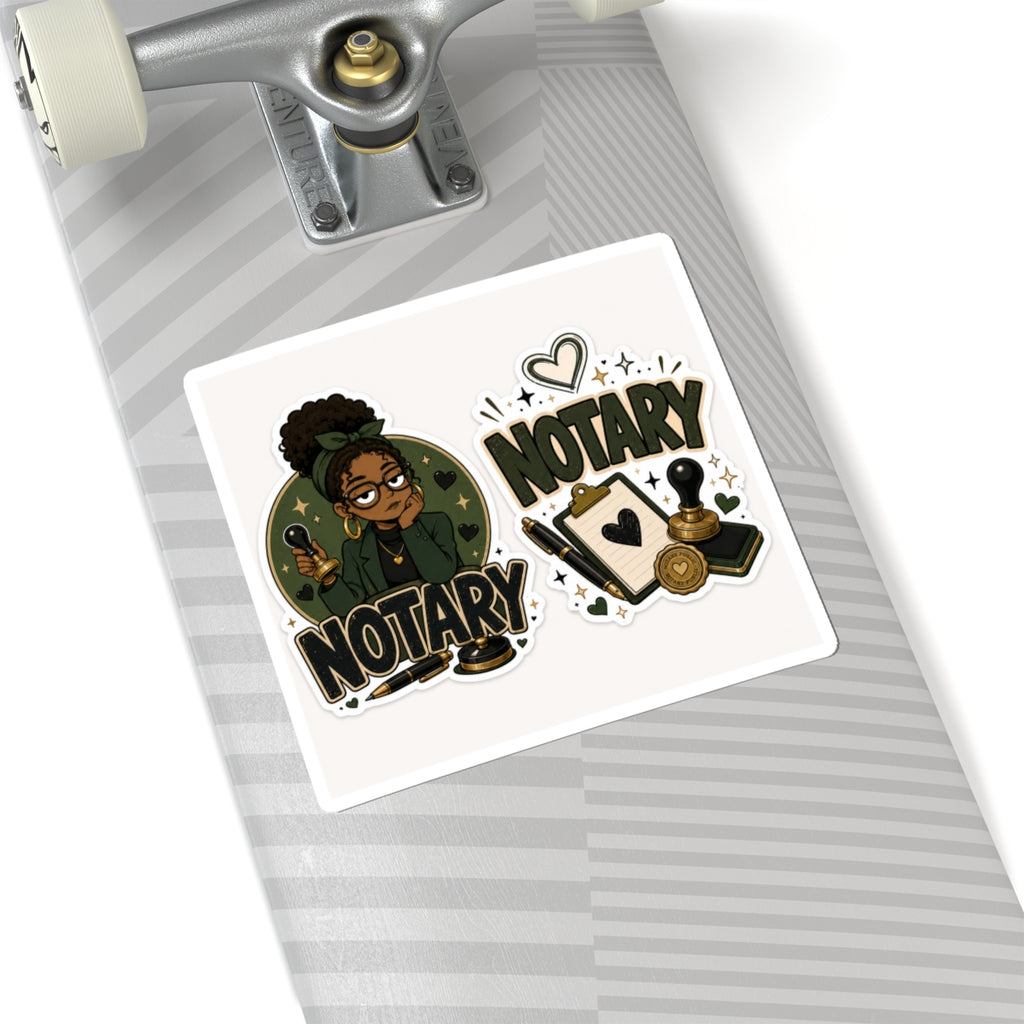 Notary Vinyl Sticker | Cute Notary Public Sticker | Mobile Notary Laptop Decal | Loan Signing Agent Gift | Business Owner Sticker