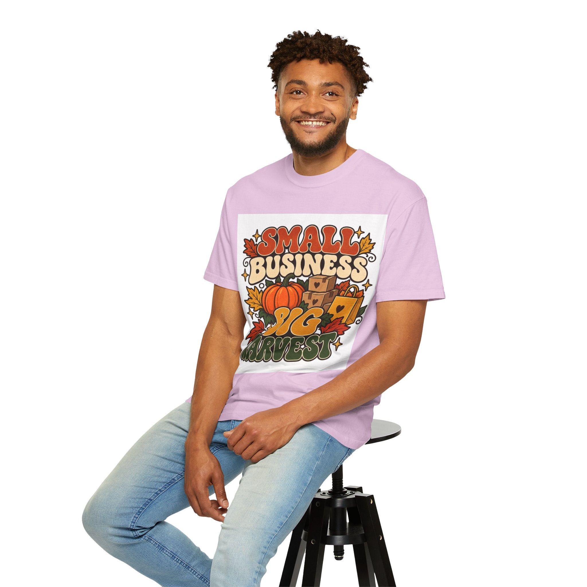 Small Business Big Harvest T-Shirt — Fall Entrepreneur Garment-Dyed Tee