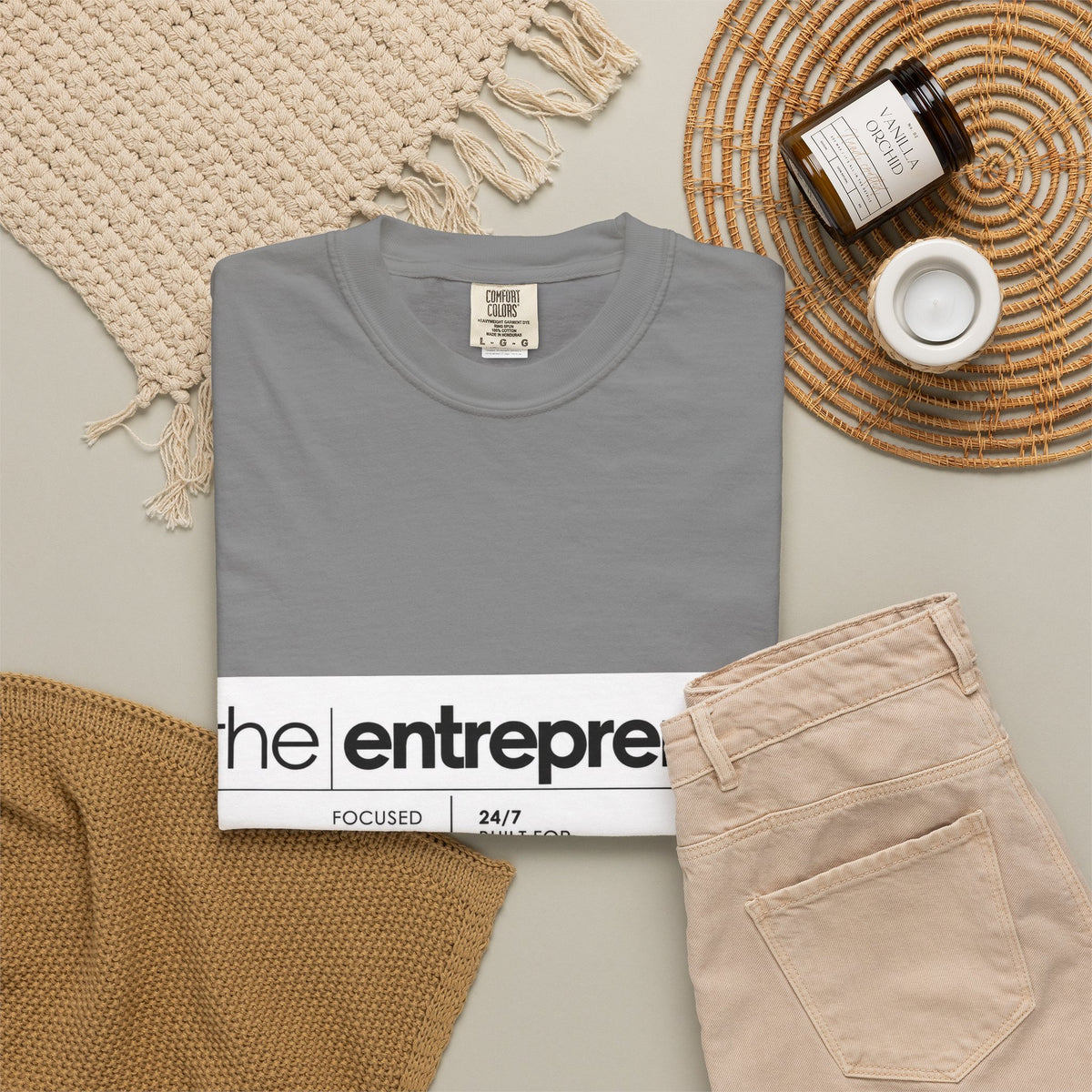 The Entrepreneur Garment-Dyed T-Shirt — Focused, Fearless, Funded Business Owner Tee