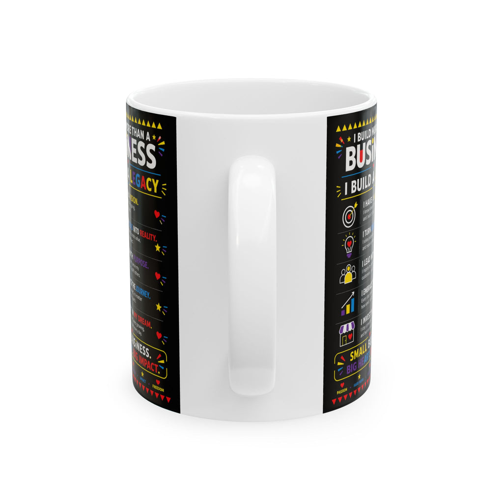 Small Business. Big Dreams. Bold Moves. Coffee Mug | Entrepreneur Gift | Business Owner Motivation Mug | 11oz & 15oz Ceramic Cup