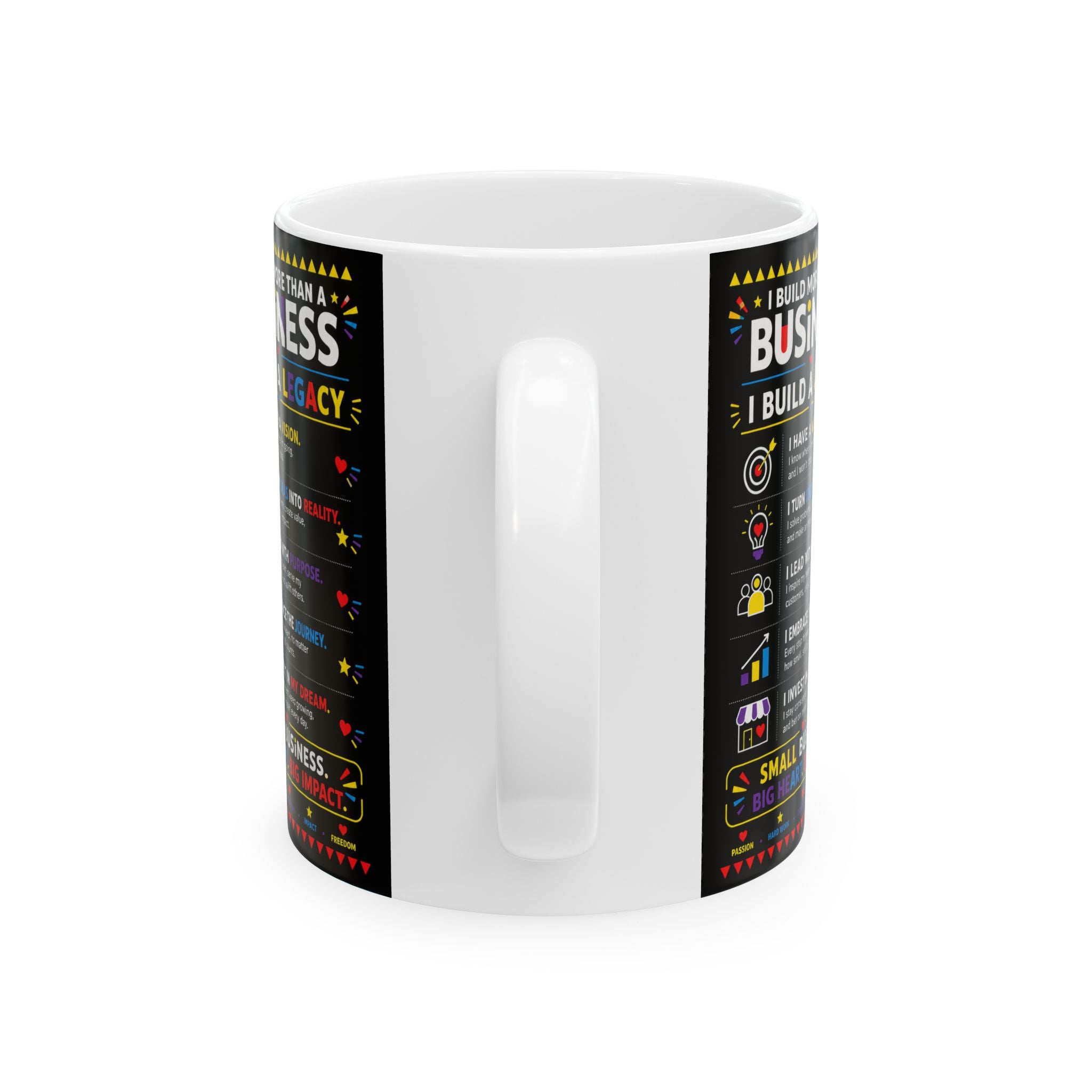Small Business. Big Dreams. Bold Moves. Coffee Mug | Entrepreneur Gift | Business Owner Motivation Mug | 11oz & 15oz Ceramic Cup