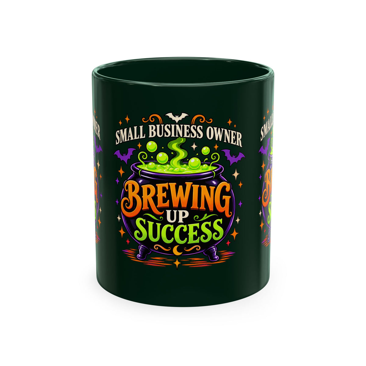 Brewing Up Success Mug | Small Business Owner Halloween Ceramic Coffee Cup