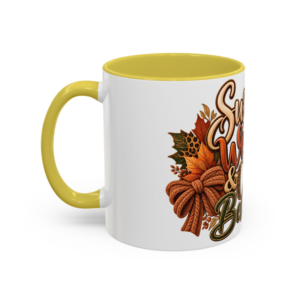 Sweater Weather & CEO Behavior Mug – Fall Pumpkin Latte Seasonal Coffee Cup (11oz/15oz)