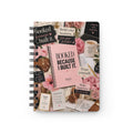 Booked Because I Built It. Spiral Journal — Pink Motivational Planner for Entrepreneurs