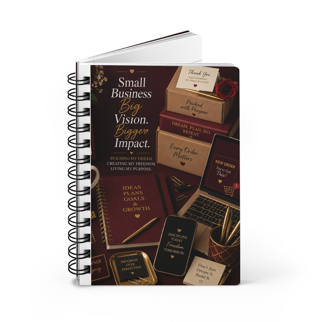 Small Business. Big Vision. Bigger Impact. | Hardcover Journal for Entrepreneurs & Business Owners