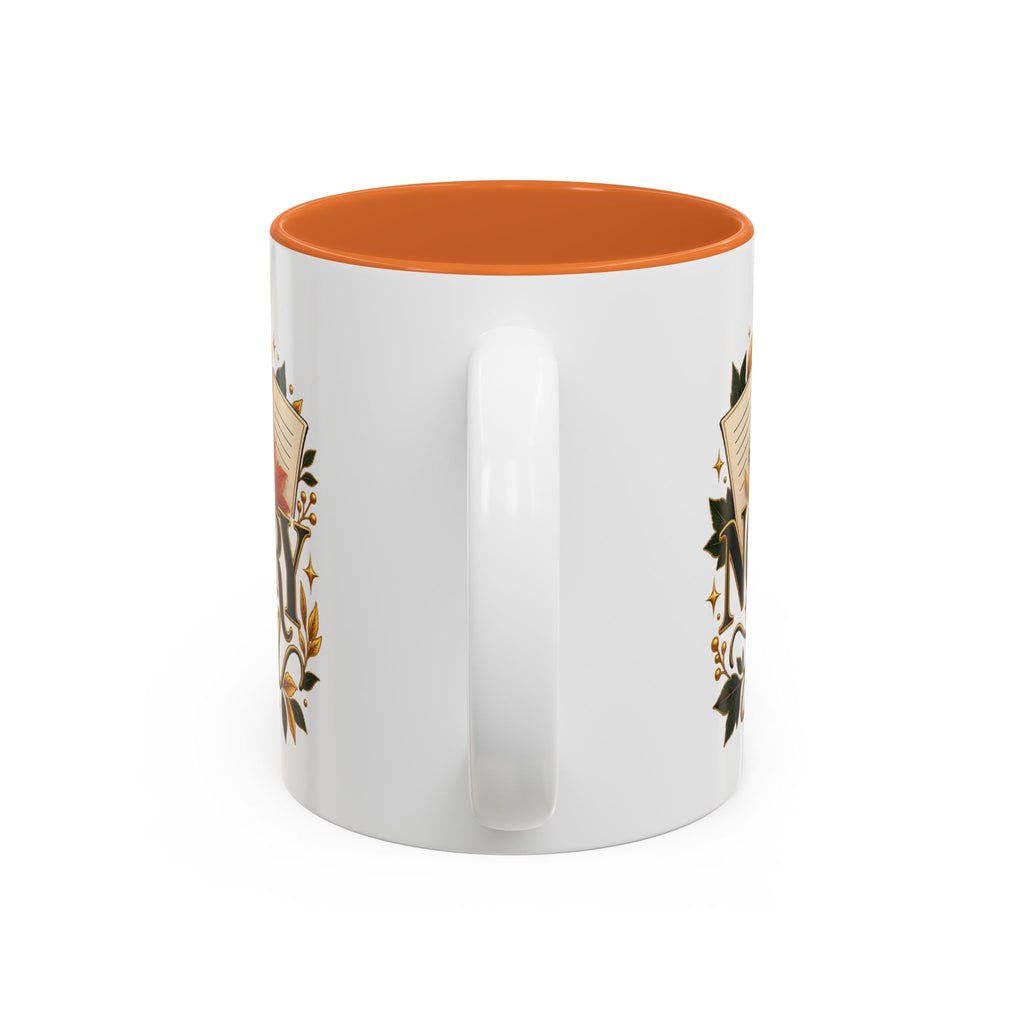 Notary Season Fall Accent Mug — Autumn Notary Public Coffee Cup