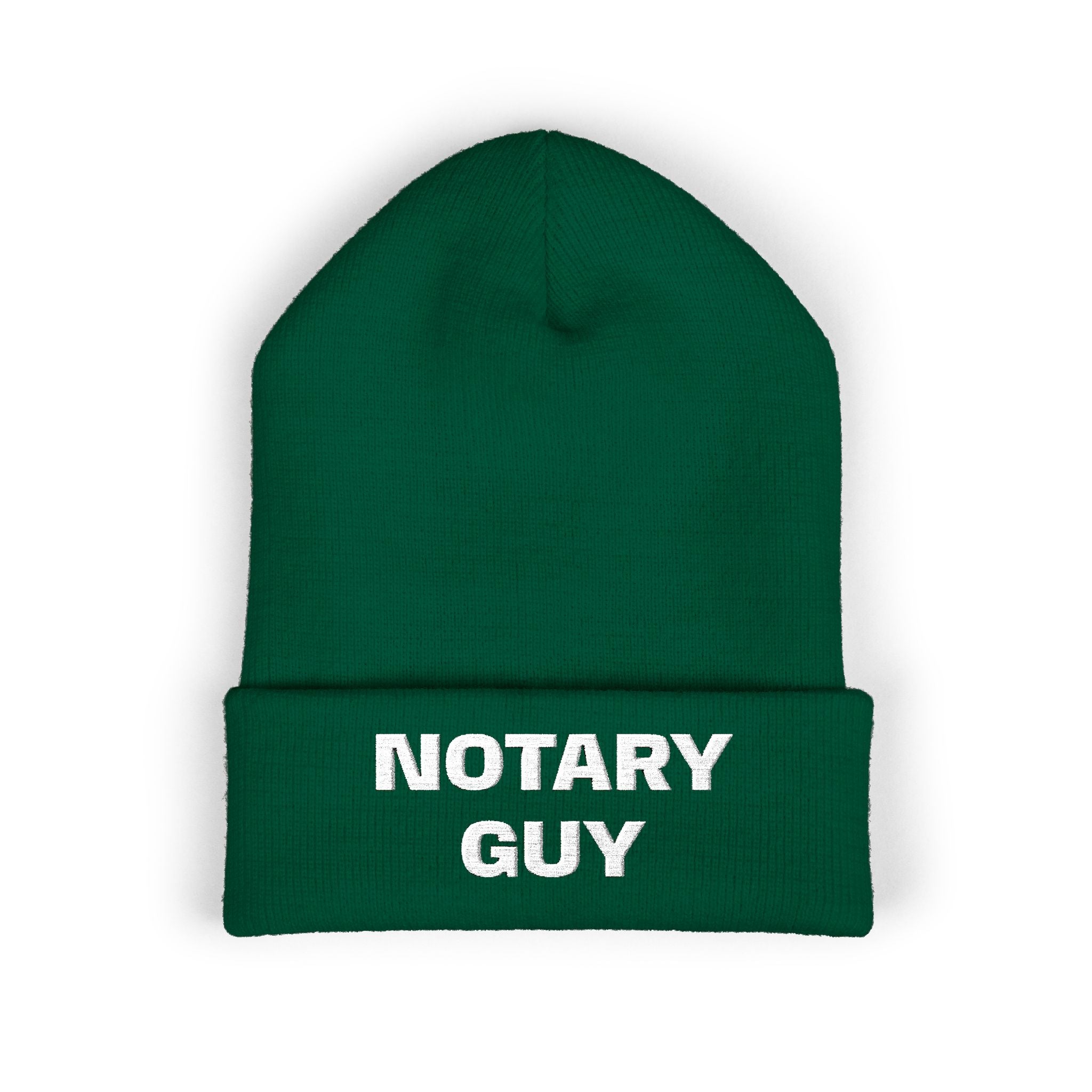 Notary Guy Embroidered Cuffed Beanie | Men's Notary Public Winter Hat
