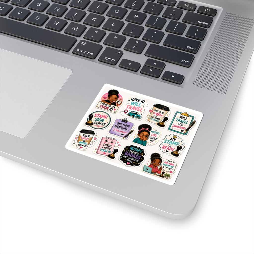 😂 Notary Humor Collection | Funny Kawaii Vinyl Stickers