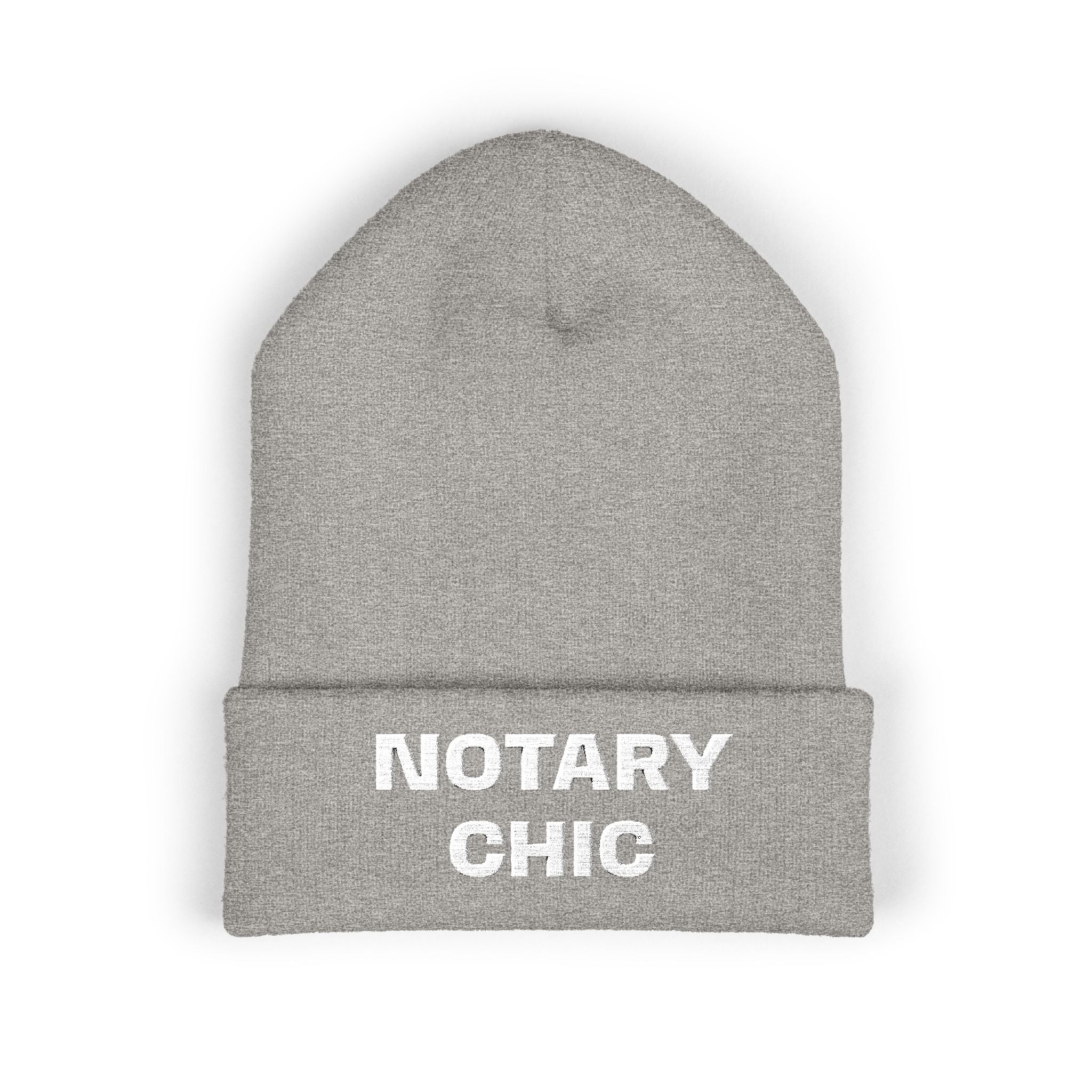 Notary Chic Embroidered Cuffed Beanie | Cozy Notary Public Winter Hat