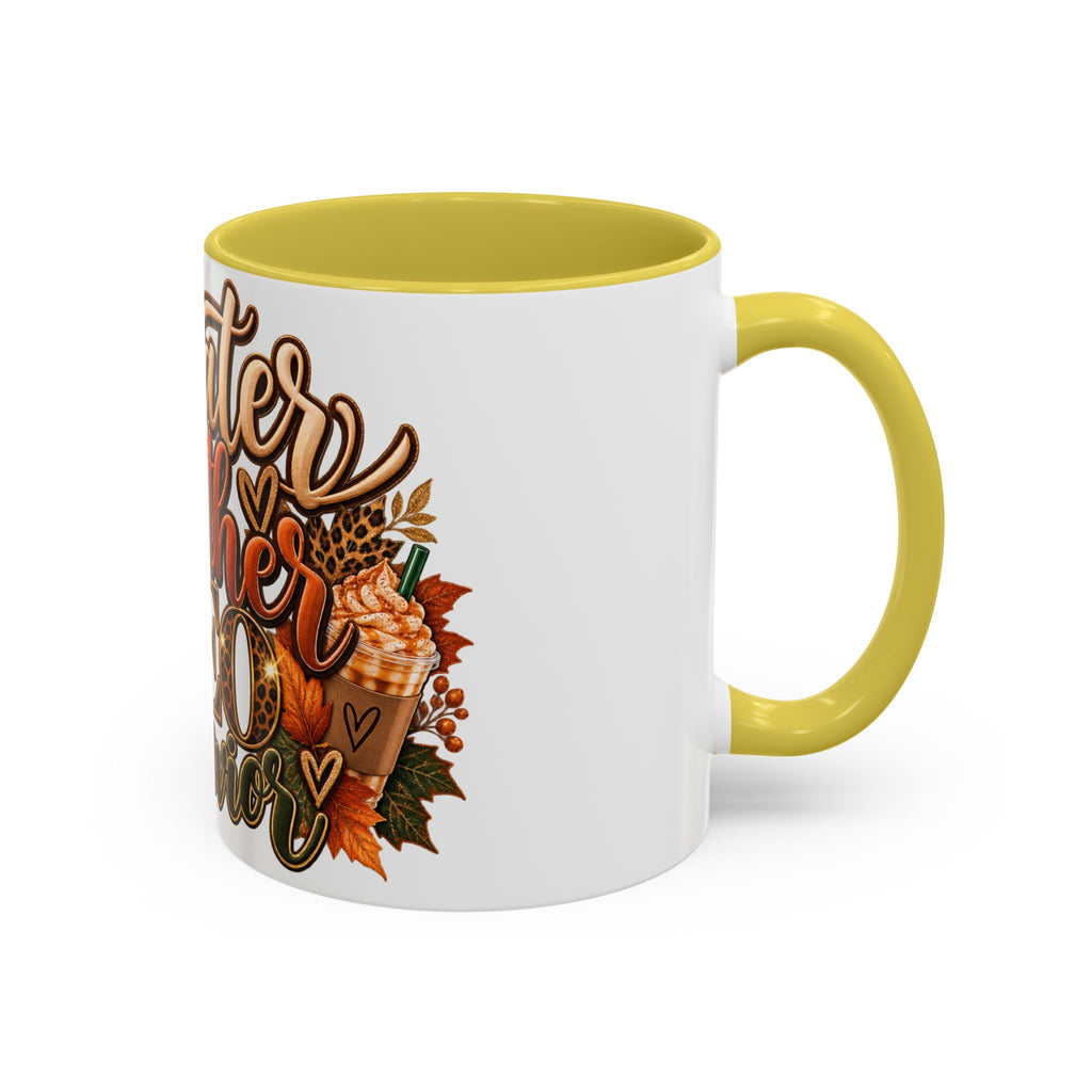 Sweater Weather & CEO Behavior Mug – Fall Pumpkin Latte Seasonal Coffee Cup (11oz/15oz)