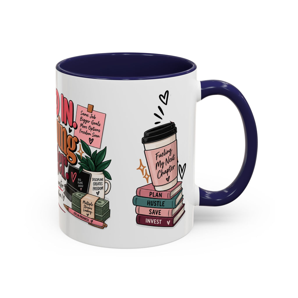 Clocked In, Dreaming Bigger Ceramic Mug — Side Hustle & Entrepreneur Coffee Cup