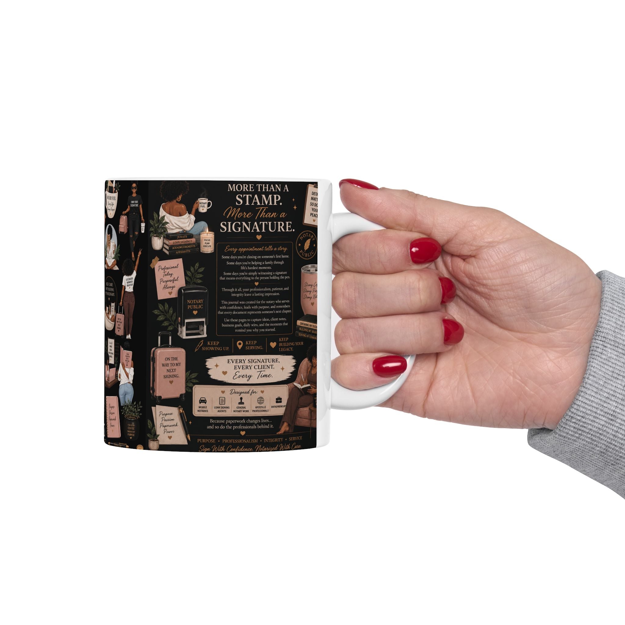 More Than a Stamp Mug | Inspirational Notary Coffee Mug | Mobile Notary Gift | Loan Signing Agent Mug | Ceramic 11oz & 15oz Cup