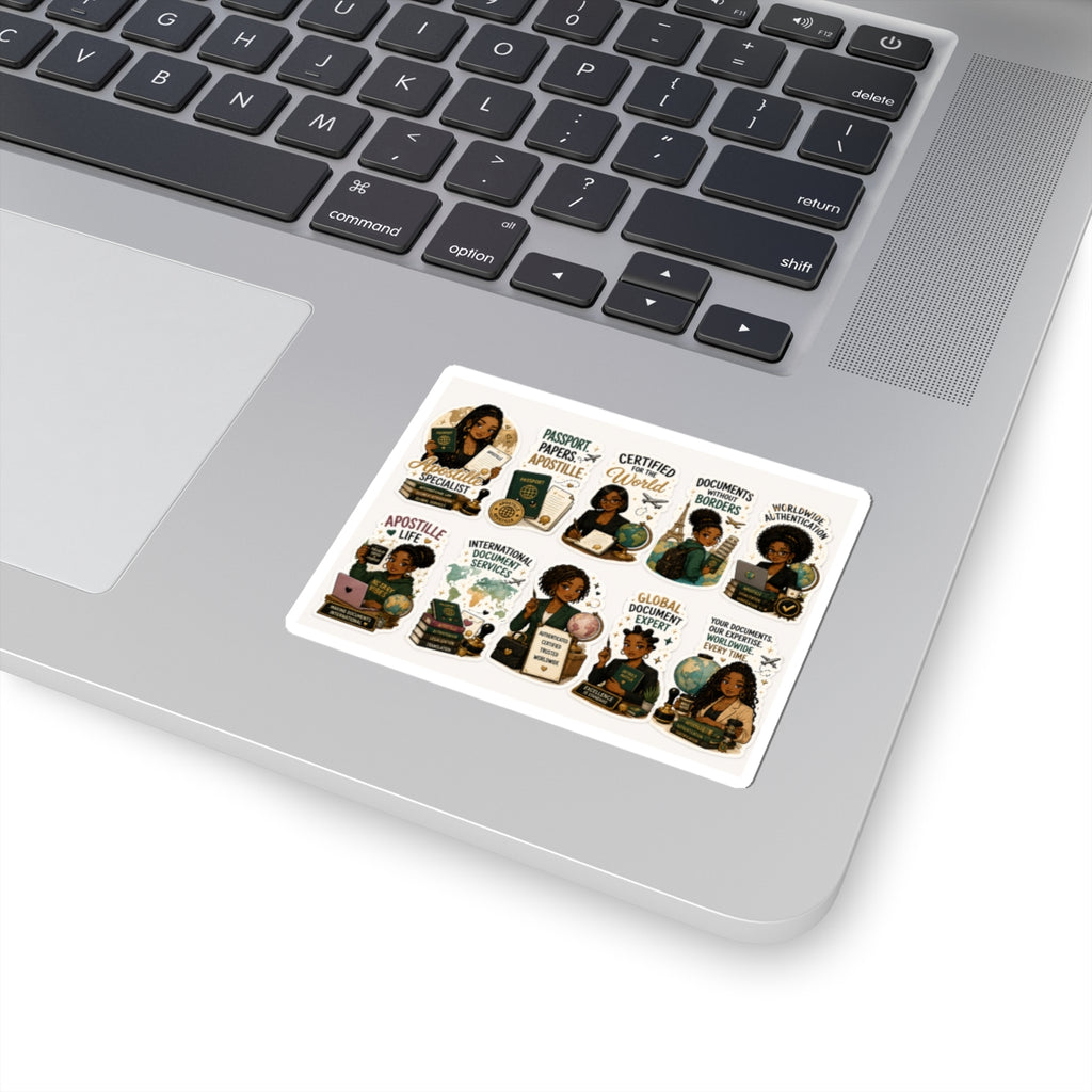 Apostille Specialist Vinyl Sticker | Apostille Services Sticker | International Documents Decal | Notary Public Laptop Sticker | Passport Sticker