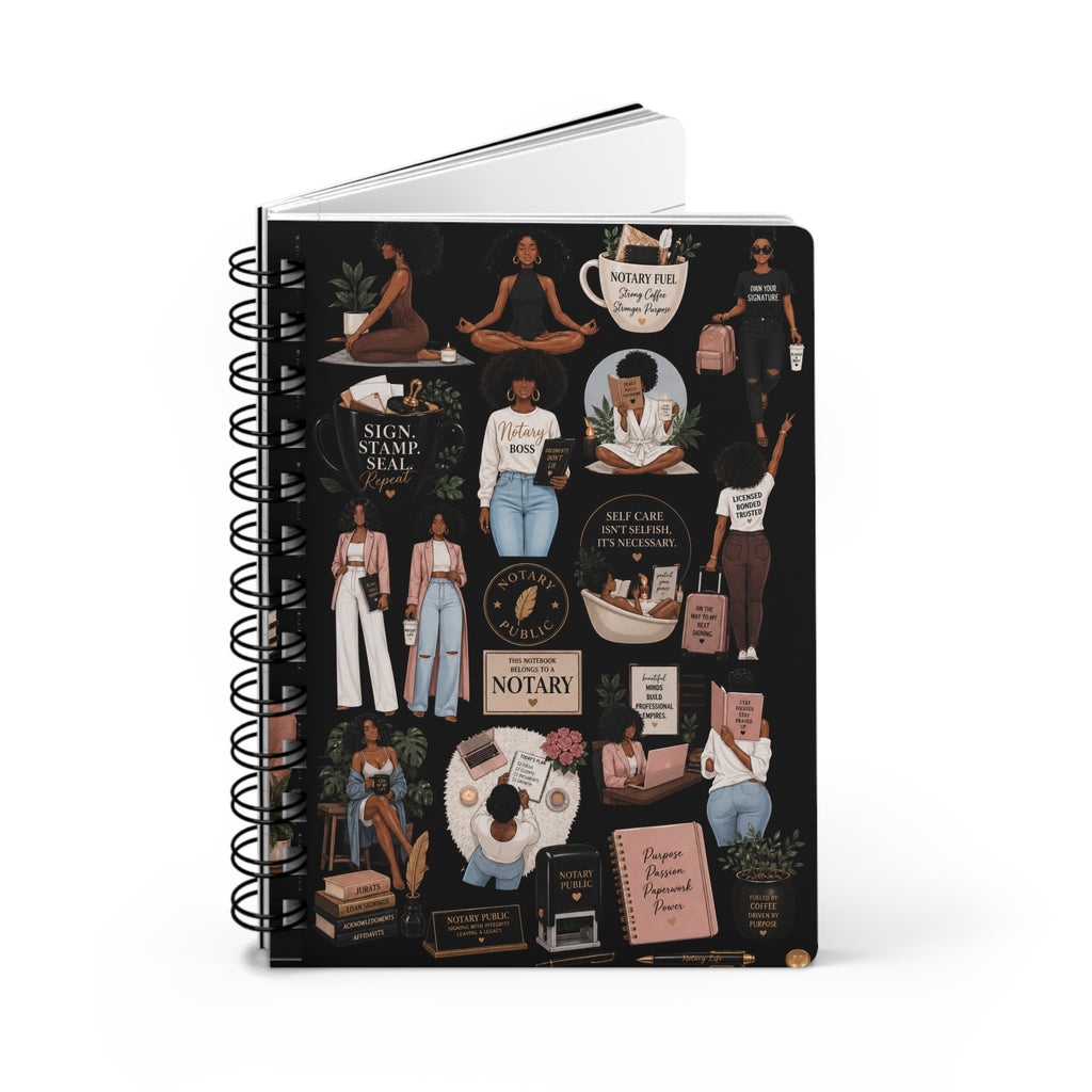 Notary Boss Lifestyle Spiral Journal | 150-Page Lined Notebook for Notaries, Loan Signing Agents & Mobile Professionals