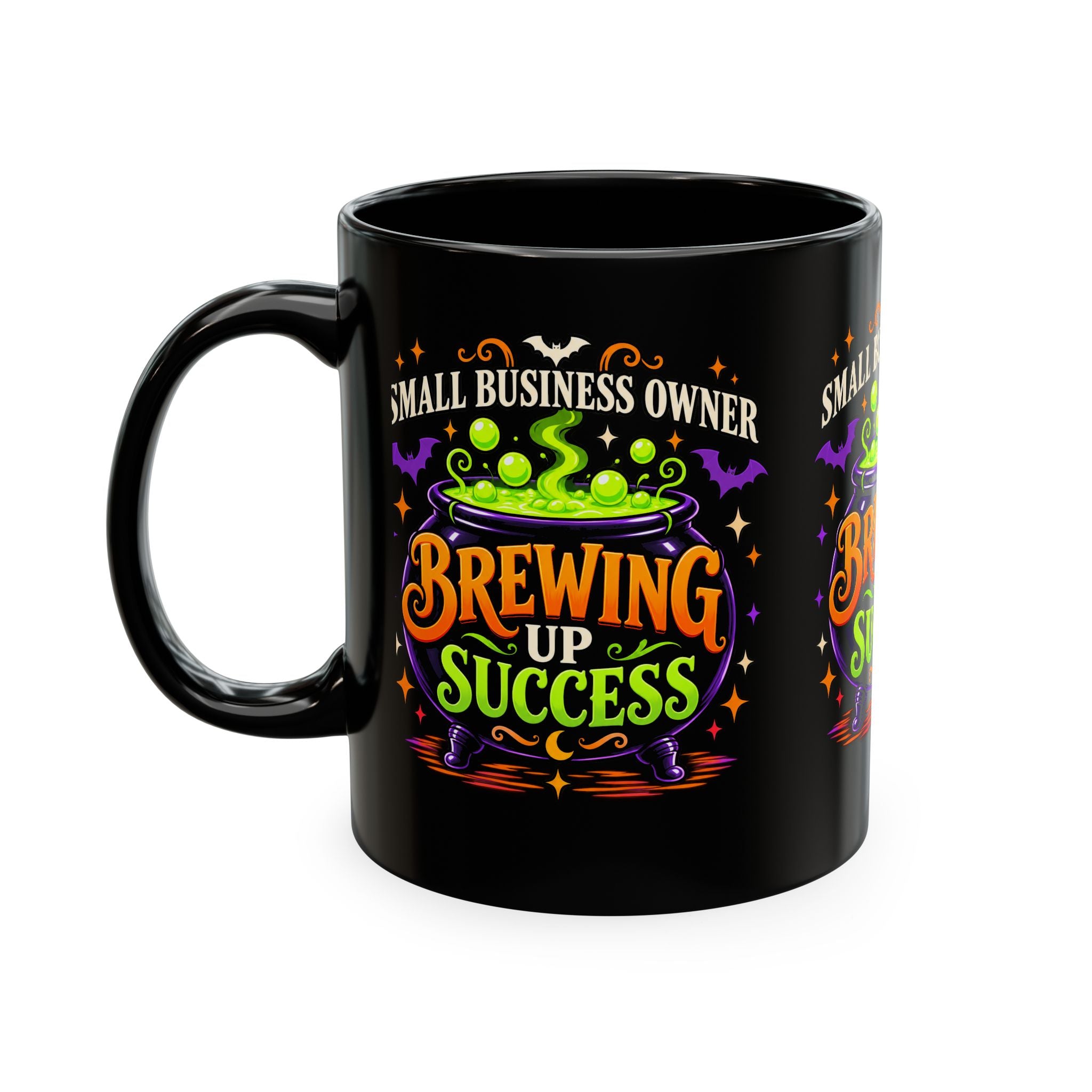 Brewing Up Success Mug | Small Business Owner Halloween Ceramic Coffee Cup