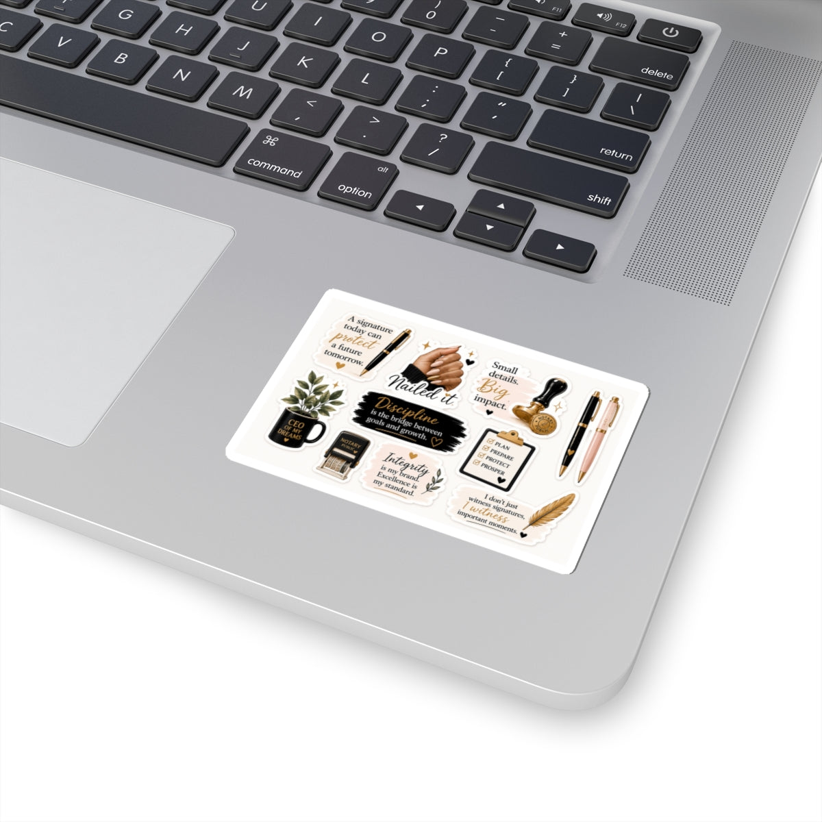 Notary & Business Essentials Sticker Sheet. Vinyl Sticker  | Decal | Cute Business Owner Laptop Sticker