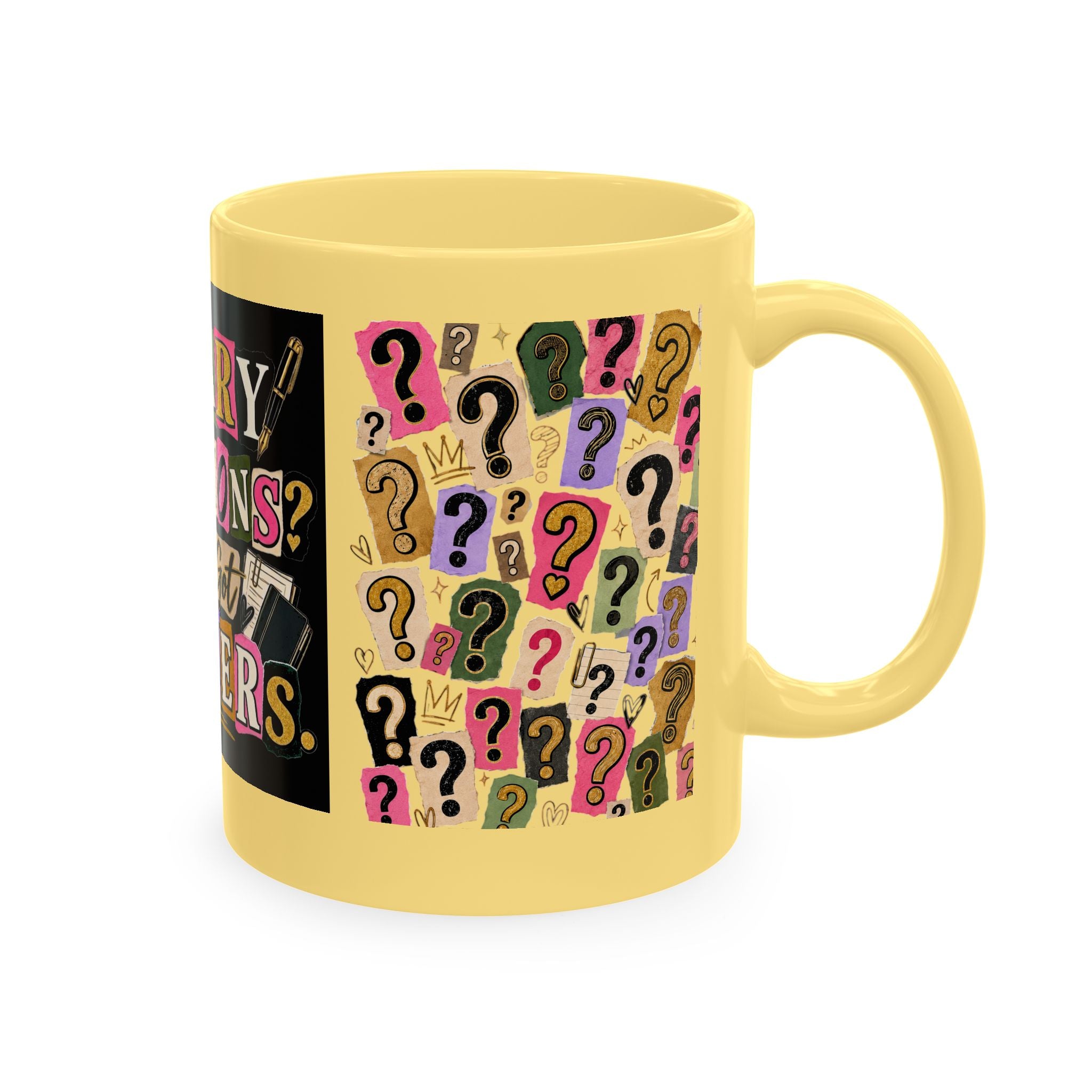 Notary Questions? I’ve Got Answers Ceramic Mug — Colorful Notary Public Coffee Cup