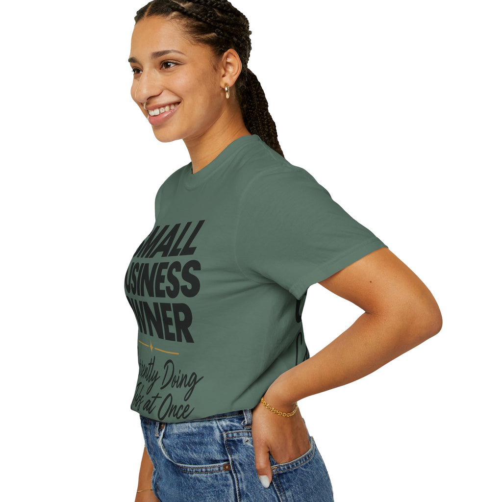 Small Business Owner T-Shirt | “Currently Doing 12 Jobs at Once” Funny Entrepreneur Tee