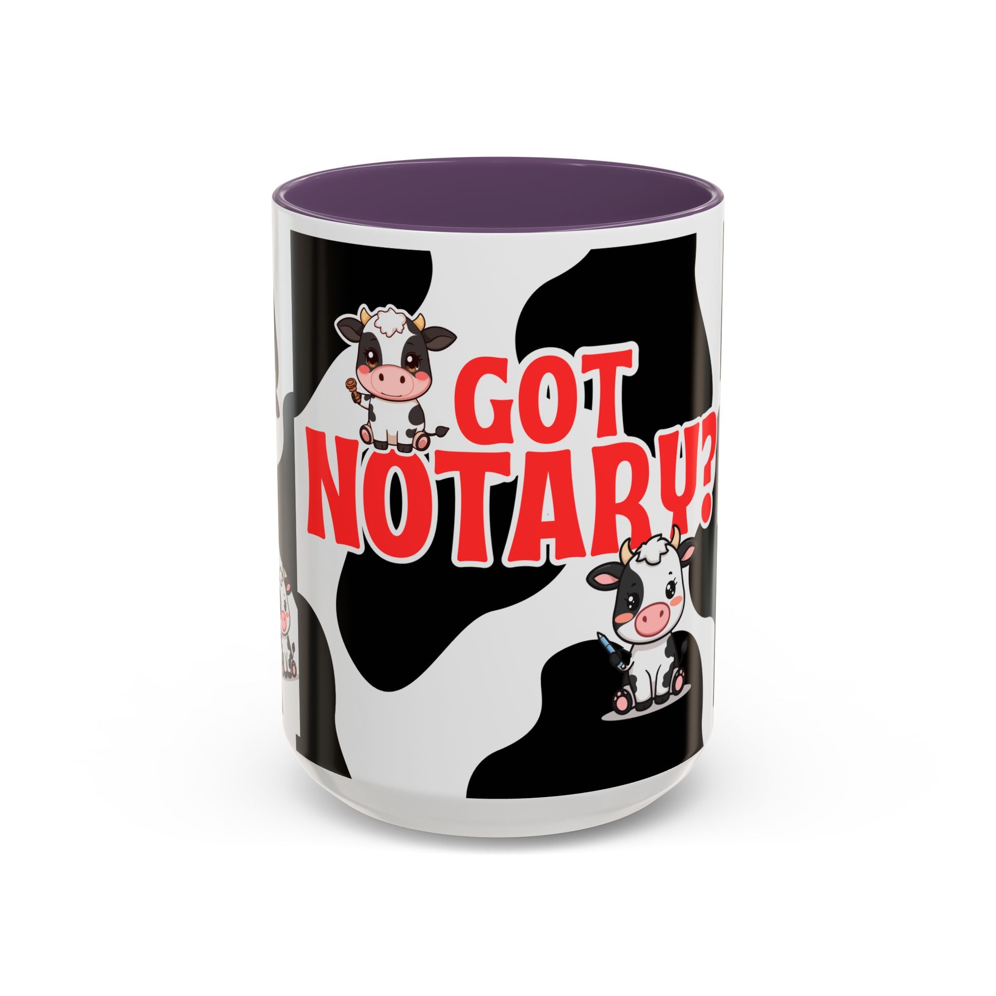 Got Notary? Cow Print Accent Coffee Mug | Funny Notary Public Gift | 11oz & 15oz