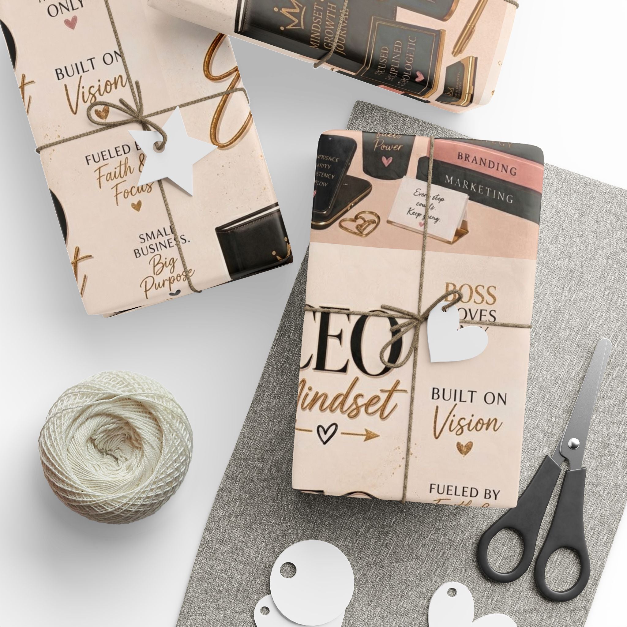👑 CEO Energy Wrapping Paper – Small Business Owner Gift Wrap ✨