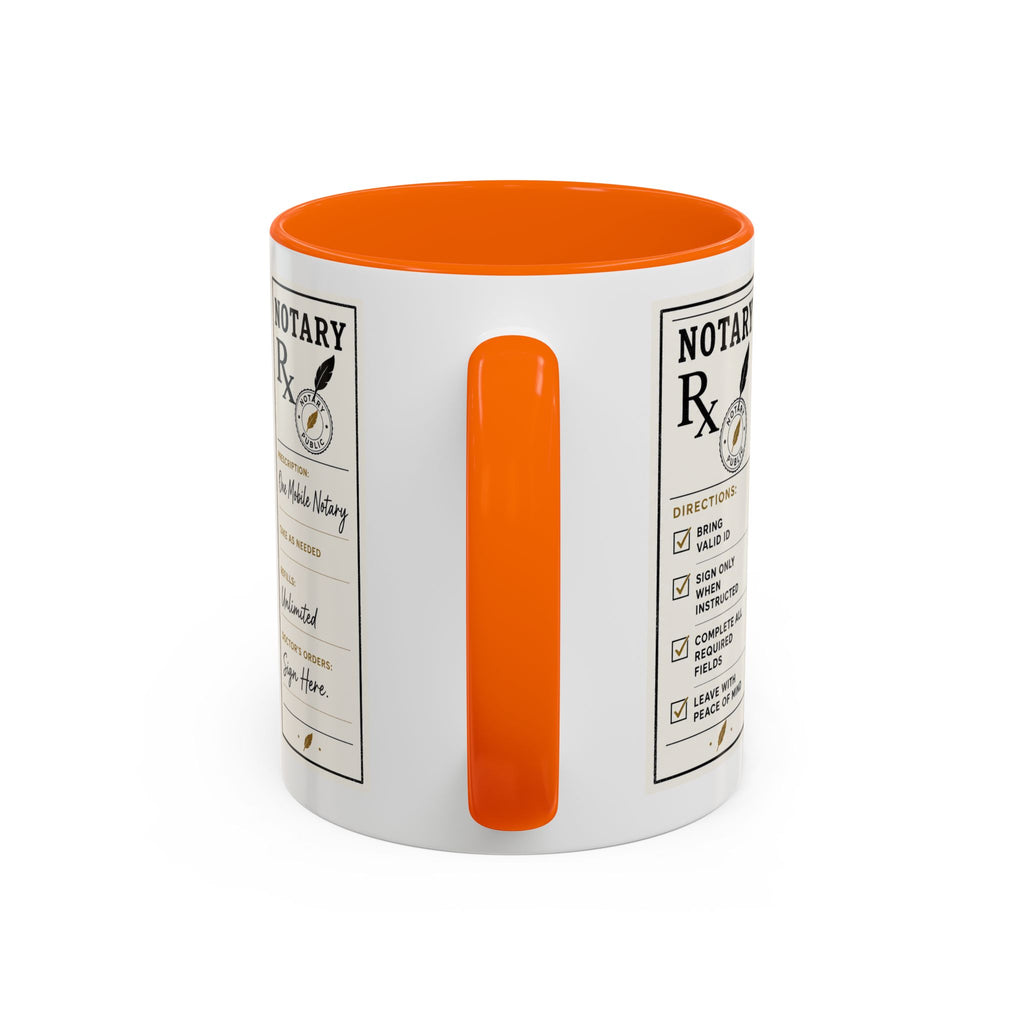 Notary Prescription | Accent Coffee Mug (11oz & 15oz)