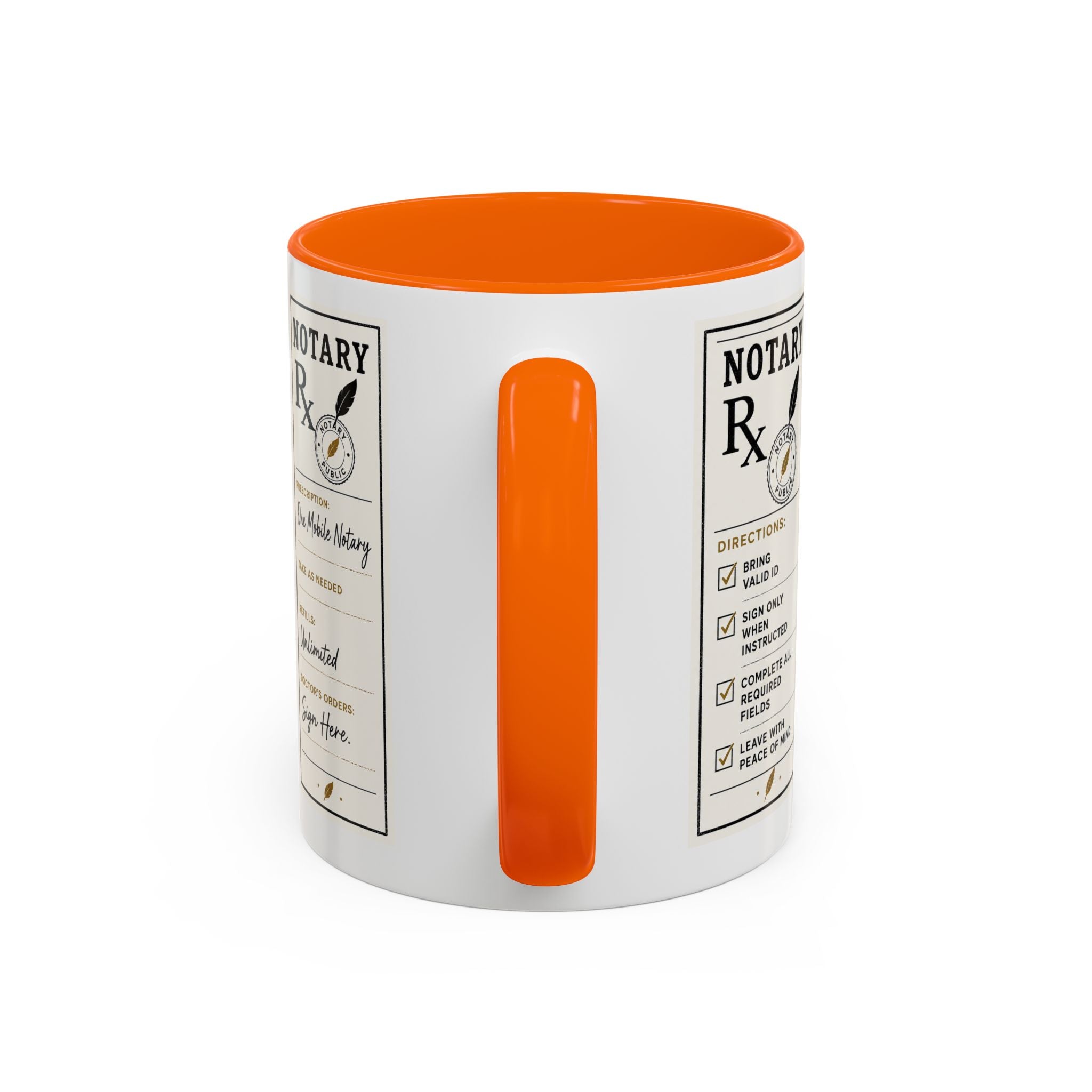 Notary Prescription | Accent Coffee Mug (11oz & 15oz)