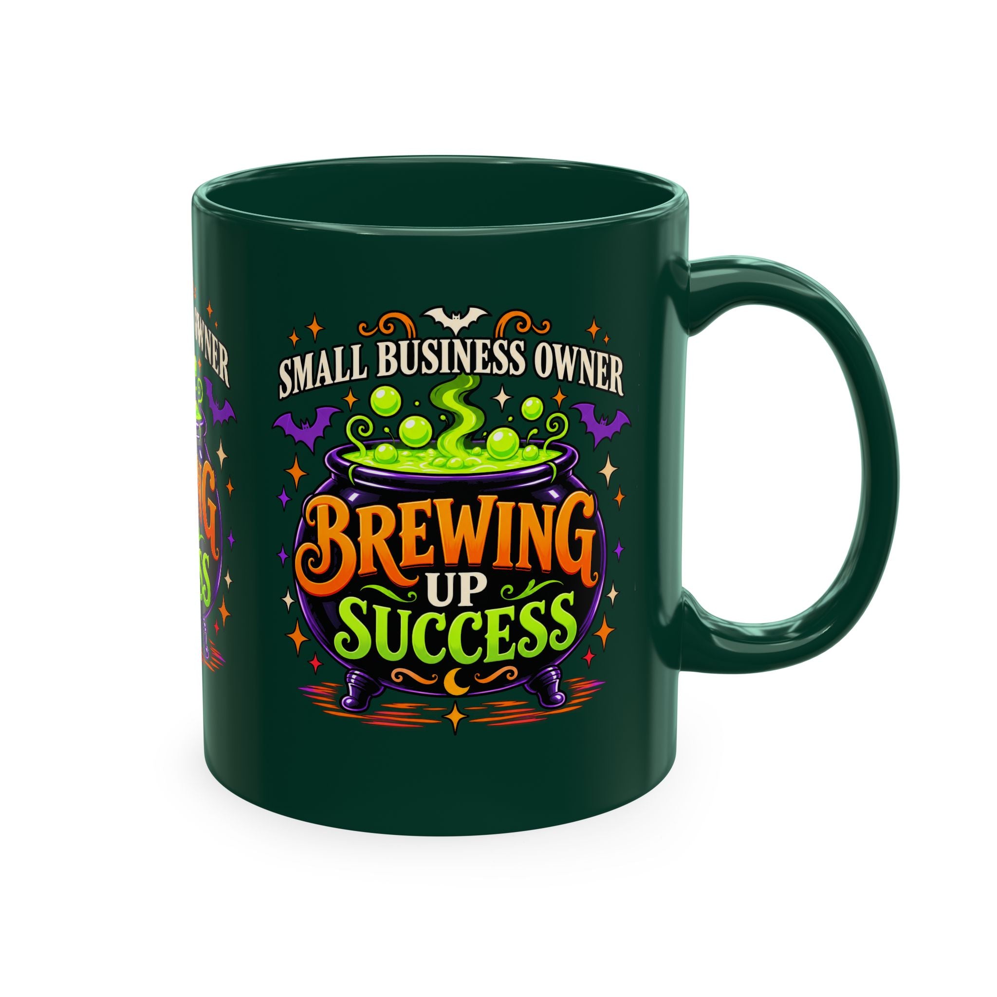 Brewing Up Success Mug | Small Business Owner Halloween Ceramic Coffee Cup