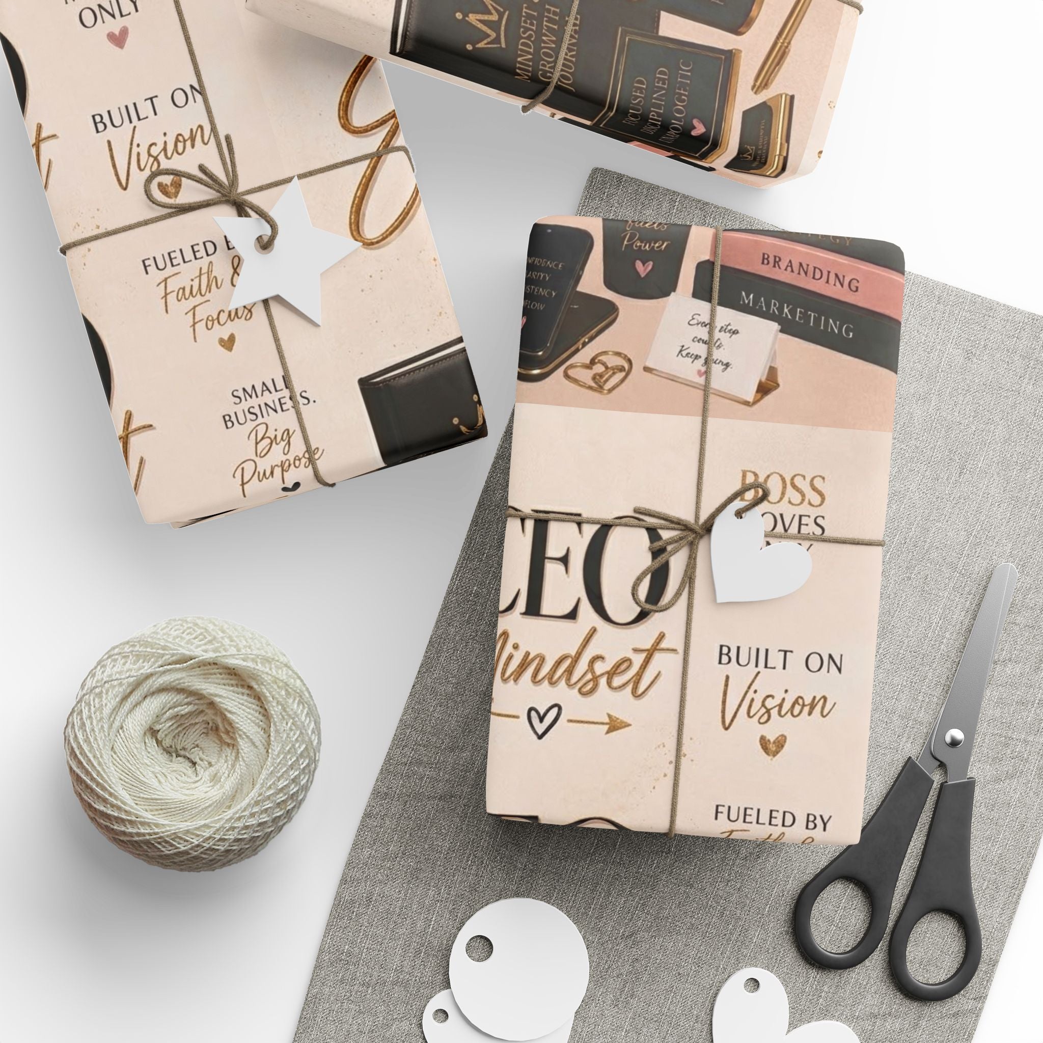 👑 CEO Energy Wrapping Paper – Small Business Owner Gift Wrap ✨