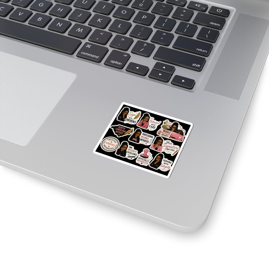 🖤 Signature Luxe Collection | Premium Notary Vinyl Stickers