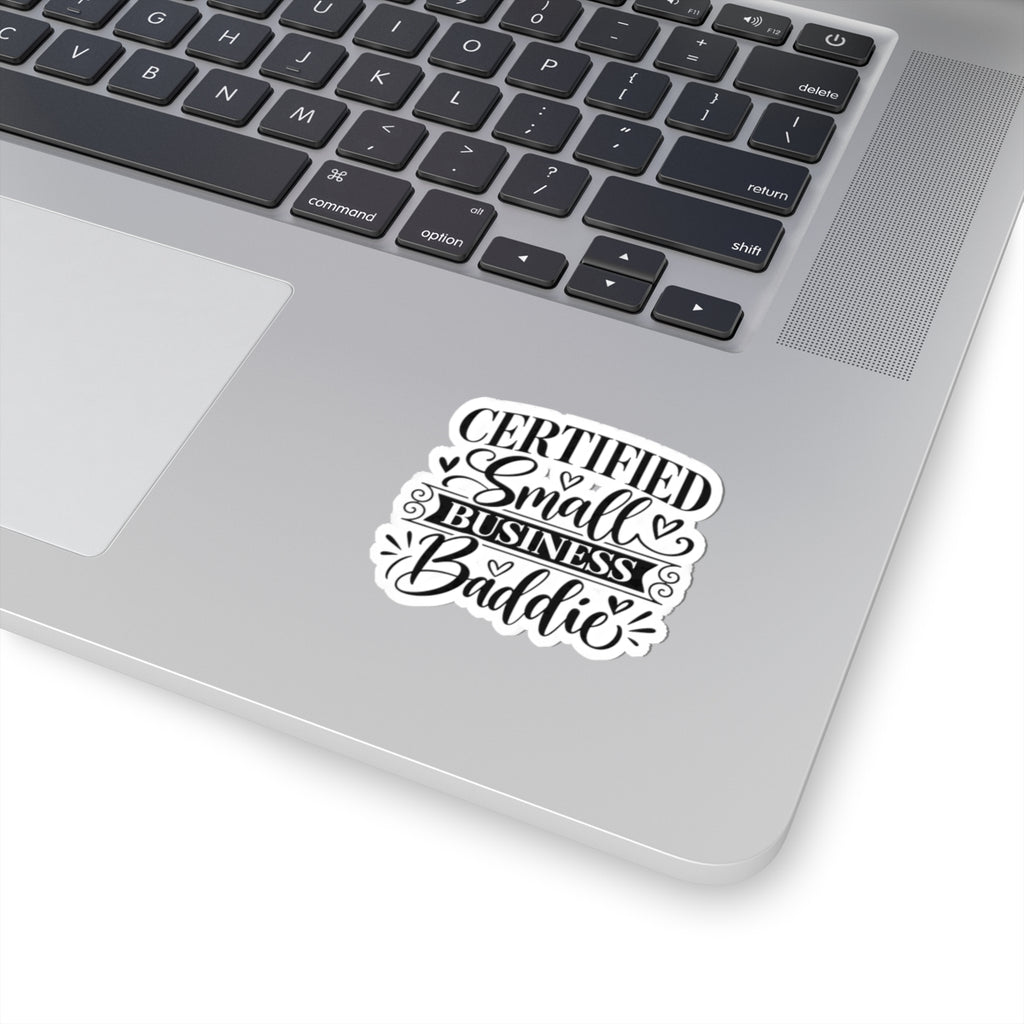 Certified Small Business Baddie Sticker — Feminine Laptop Decal for Women Entrepreneurs