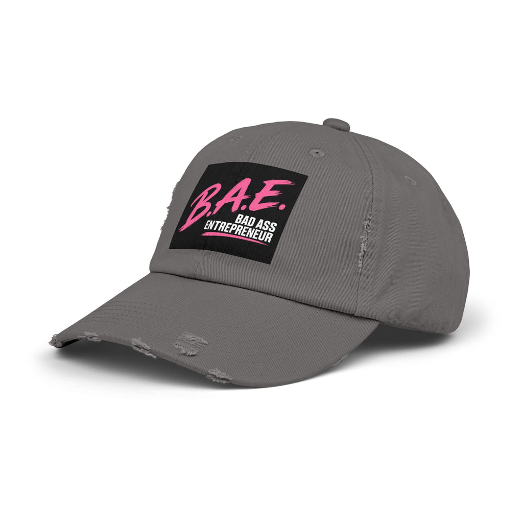 B.A.E. Bad Ass Entrepreneur Distressed Cap | Vintage Business Owner Hat