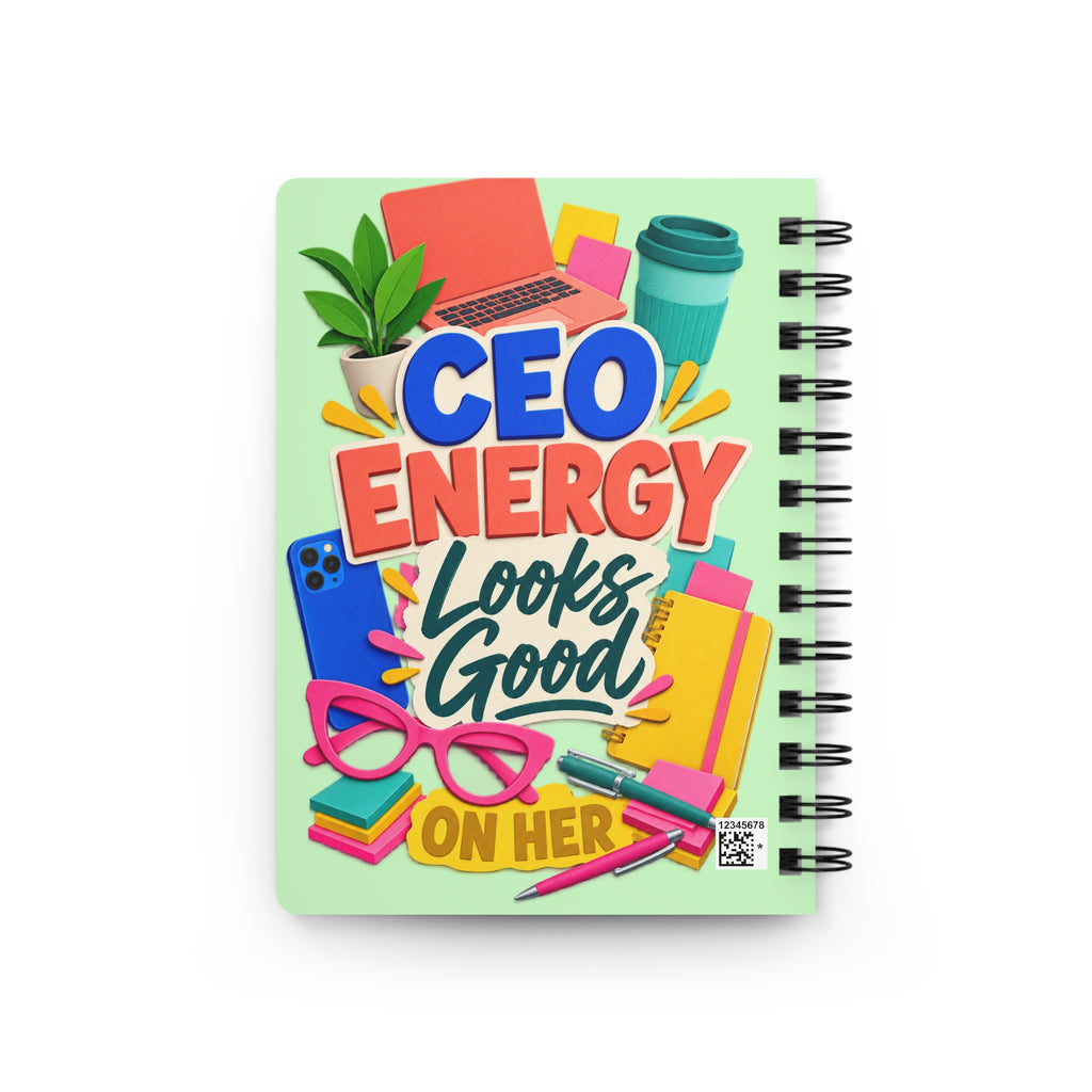 CEO Energy Looks Good on Her Spiral Notebook