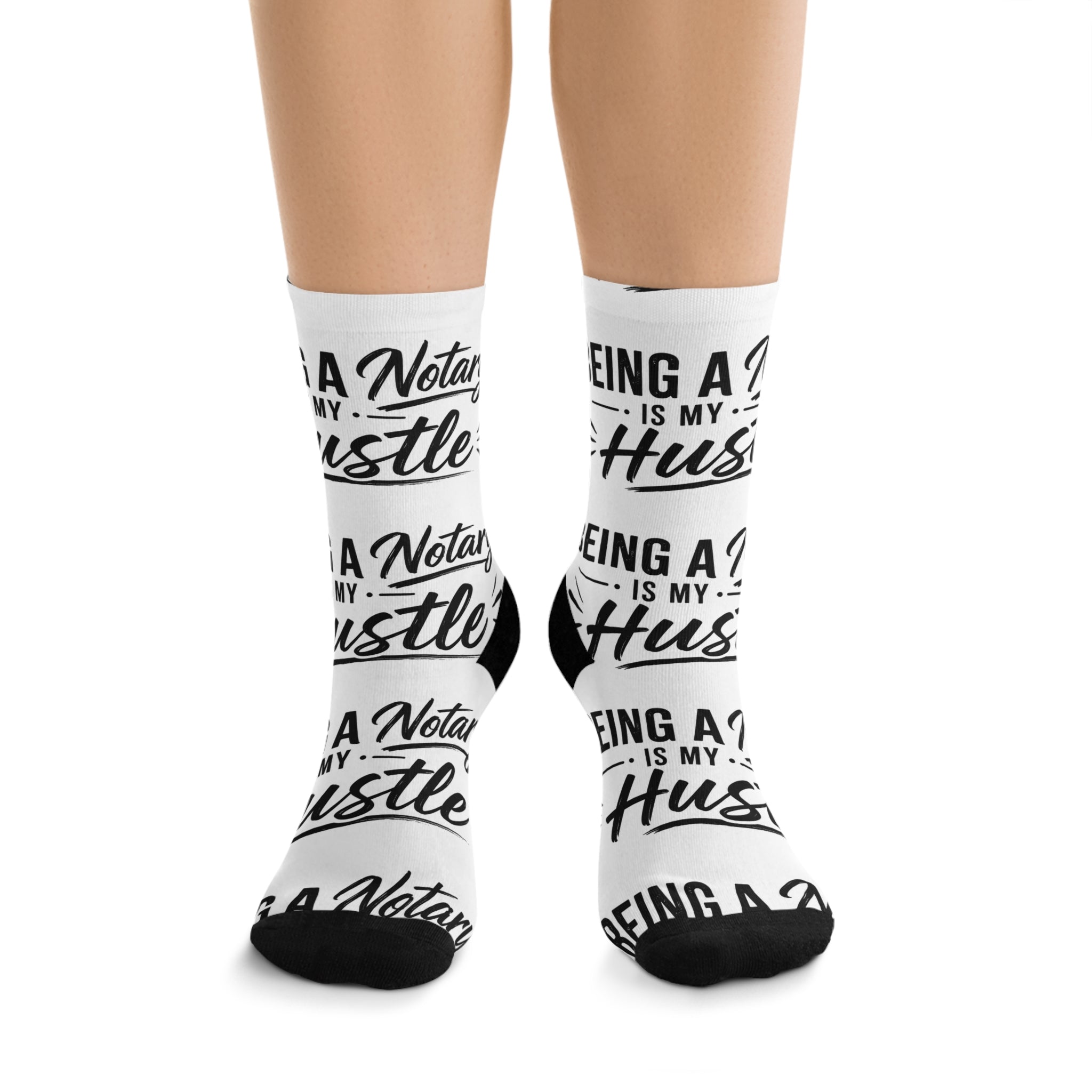 Being a Notary Is My Hustle Crew Socks ✍🏽