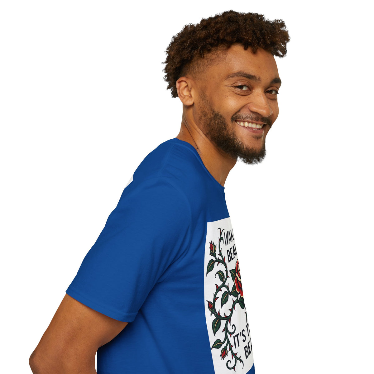 Wake Up Beauty, It’s Time to Beast Tee — Rose & Thorn Graphic Shirt