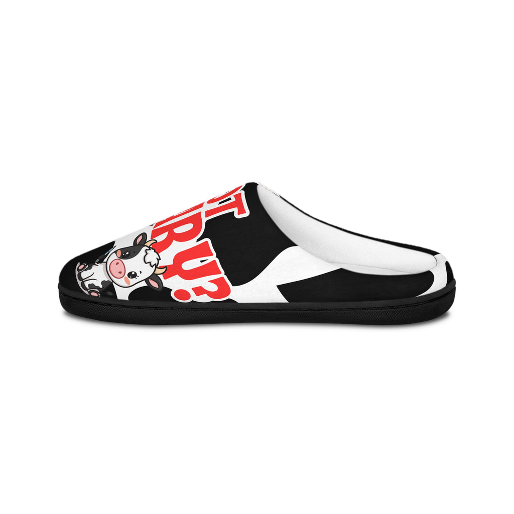🐄 Got Notary? Cow Print Women’s Indoor Slippers