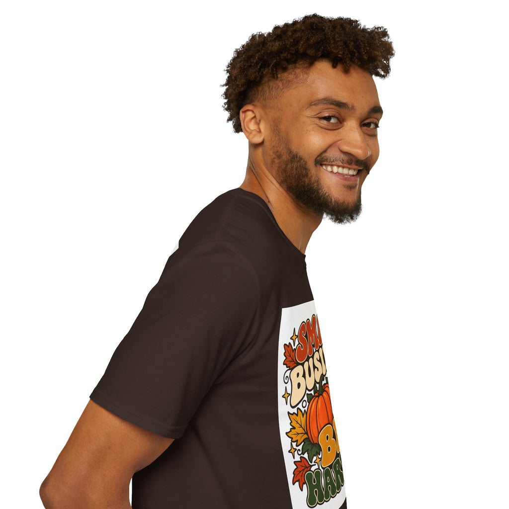 Small Business Big Harvest Graphic T-Shirt — Retro Fall Entrepreneur Tee