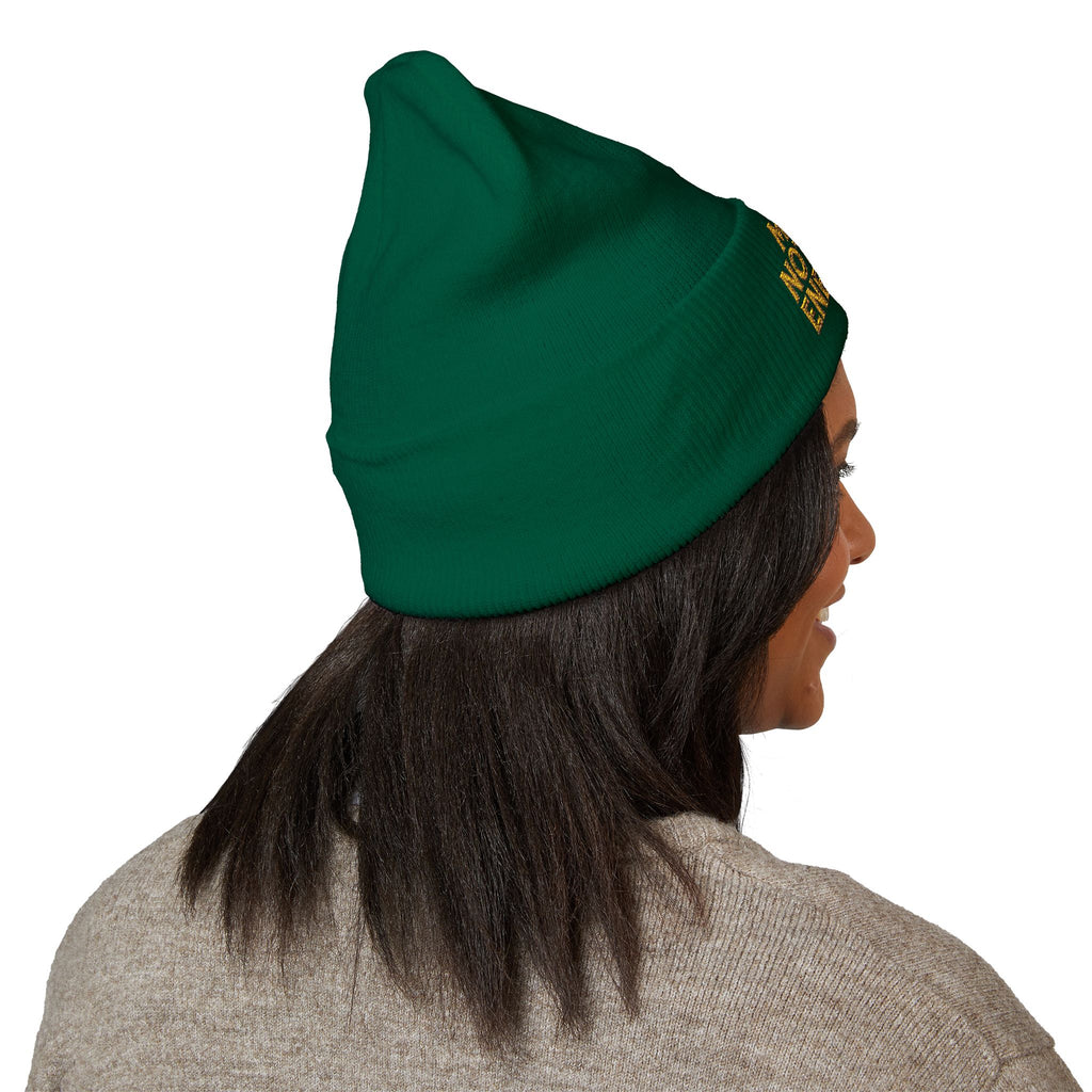 Main Notary Energy Embroidered Cuffed Beanie | Notary Public Gift