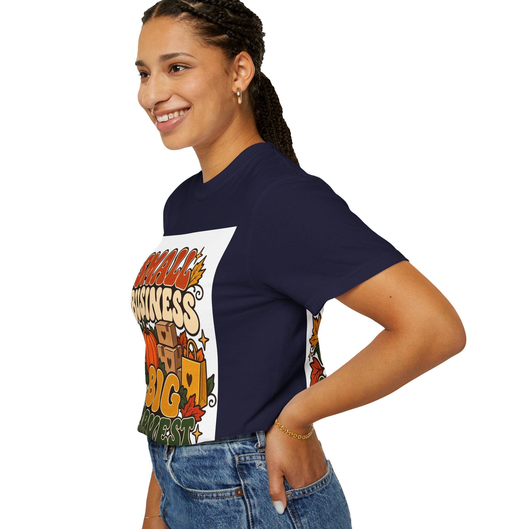 Small Business Big Harvest T-Shirt — Fall Entrepreneur Garment-Dyed Tee