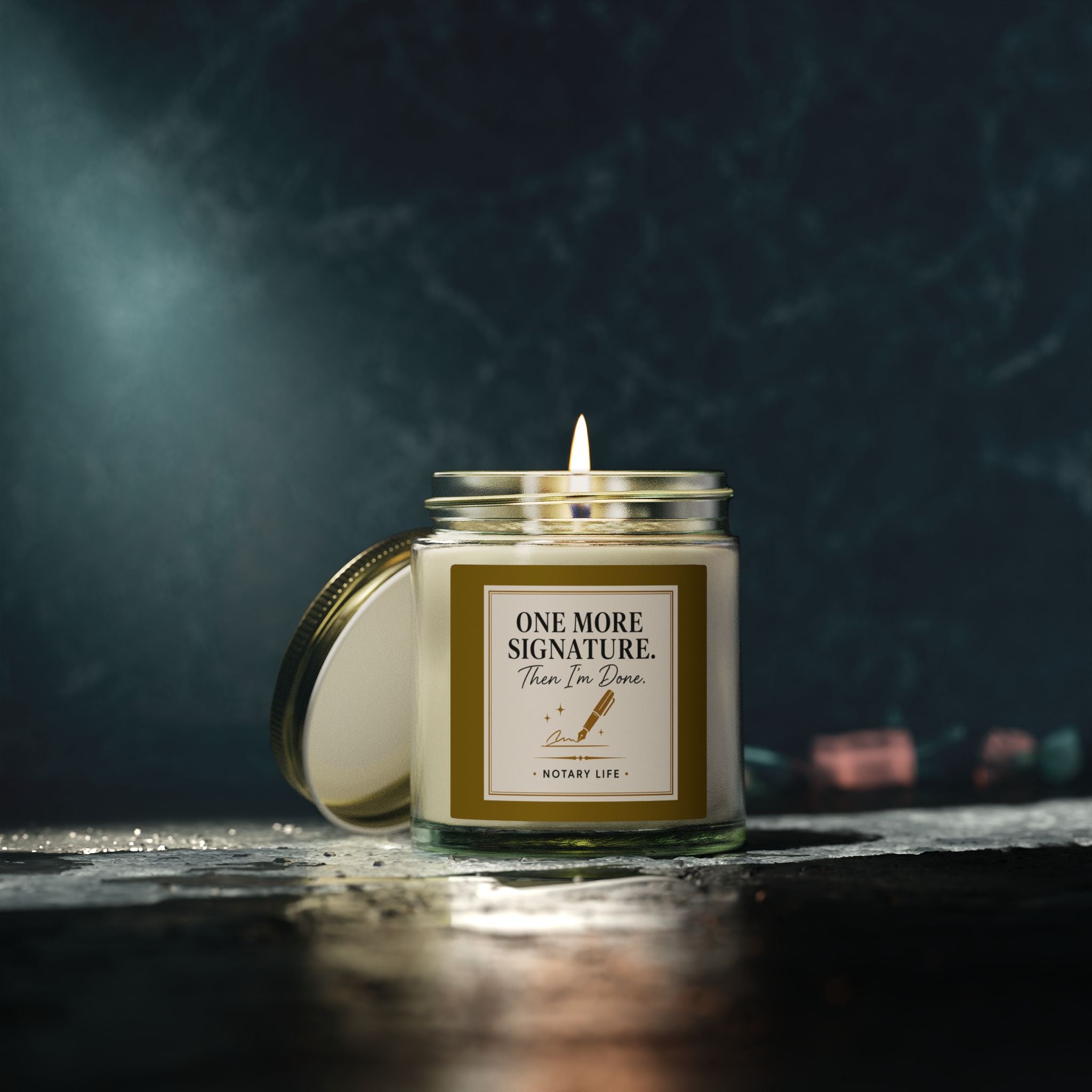 One More Signature. Then I'm Done. | Notary Life Scented Candle (4oz & 9oz)
