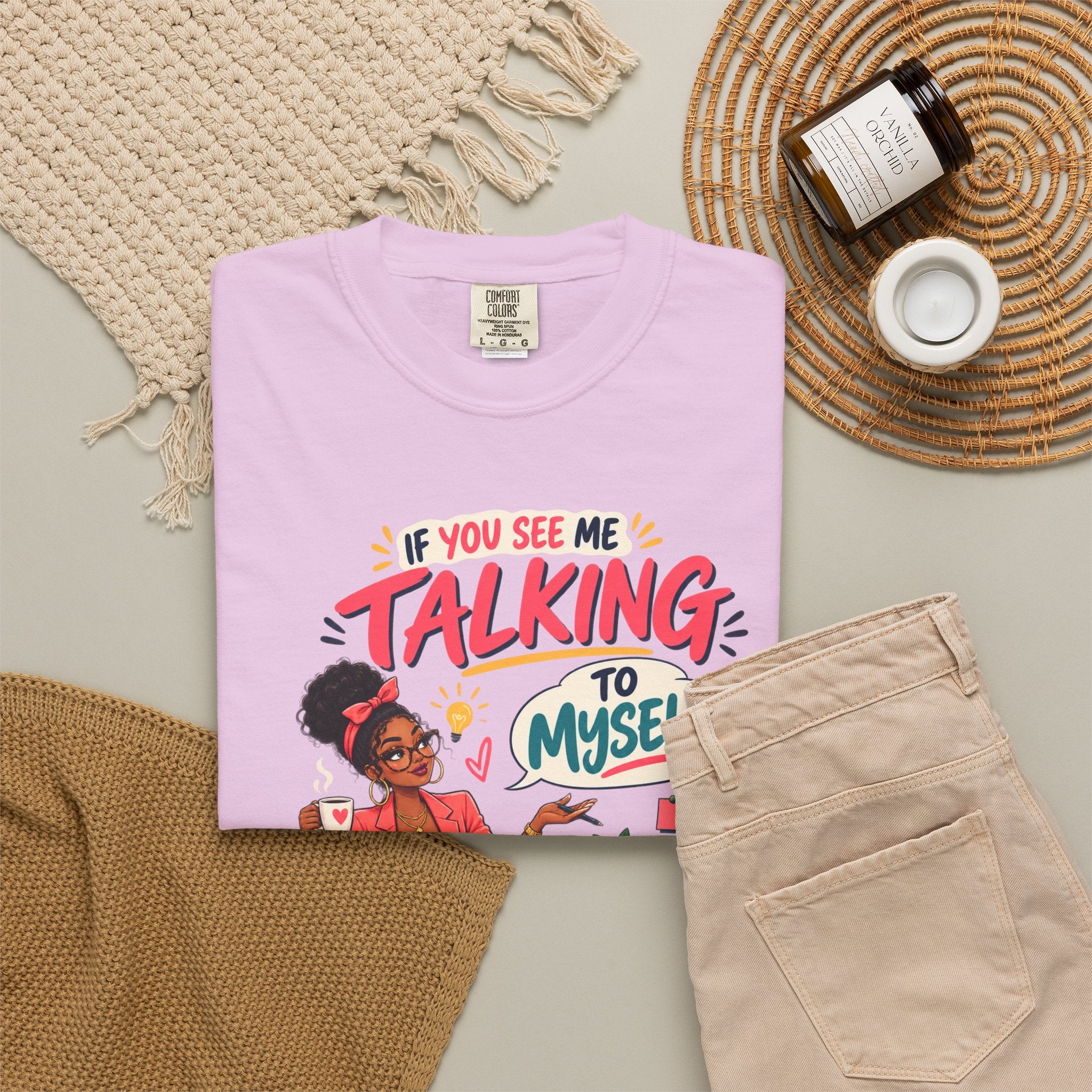 Funny Small Business Owner T-Shirt — “If You See Me Talking to Myself” Staff Meeting Graphic Tee
