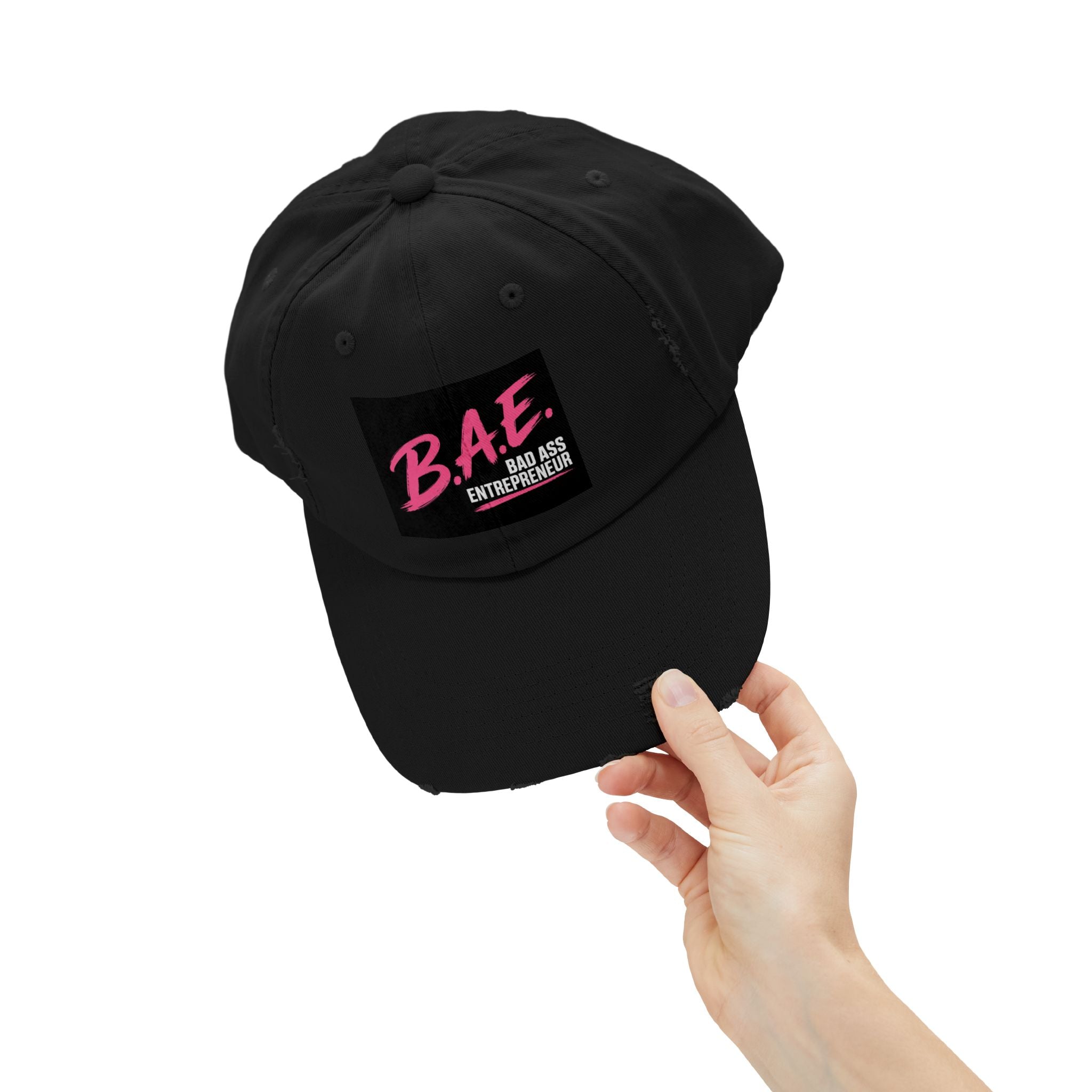 B.A.E. Bad Ass Entrepreneur Distressed Cap | Vintage Business Owner Hat