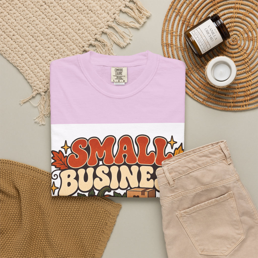 Small Business Big Harvest T-Shirt — Fall Entrepreneur Garment-Dyed Tee