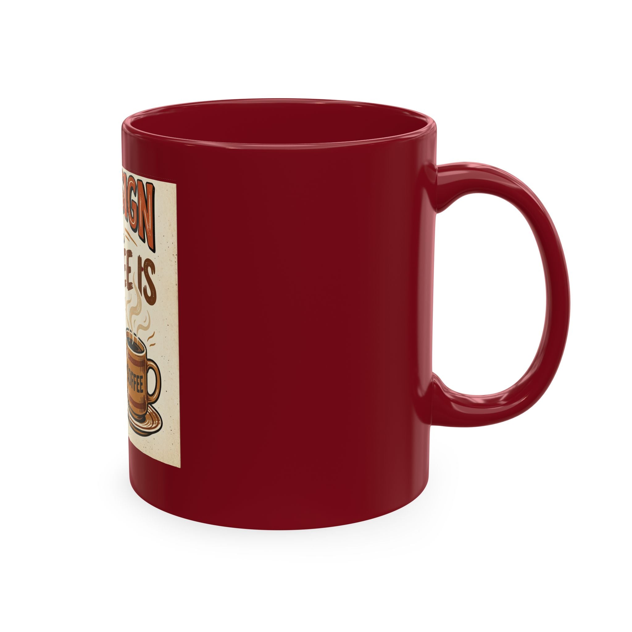 I Can’t Sign Yet, My Coffee Is Still Hot 11oz Ceramic Mug | Funny Retro Notary Coffee Cup