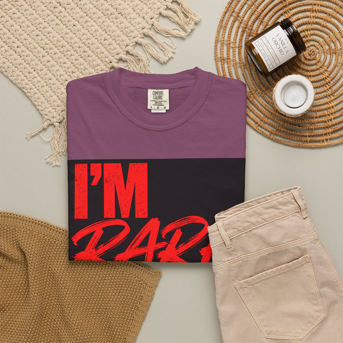 ❤️ I'm Rare on Purpose Heavyweight Graphic Tee